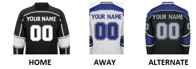 (image for) LOS ANGELES Pro Hockey Number Kit